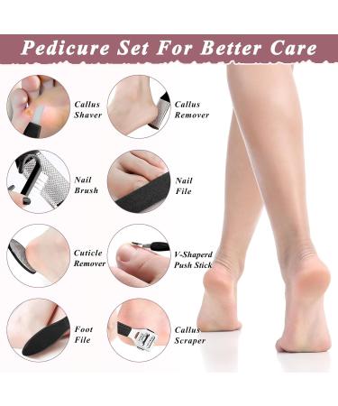 Electric Feet Callus Remover Rechargeable Professional 2 Speeds Electronic Foot File Pedicure Foot Tool Pedi Feet Care with 3 Coarse Roller Heads Black - Buy Online on GoSupps.com