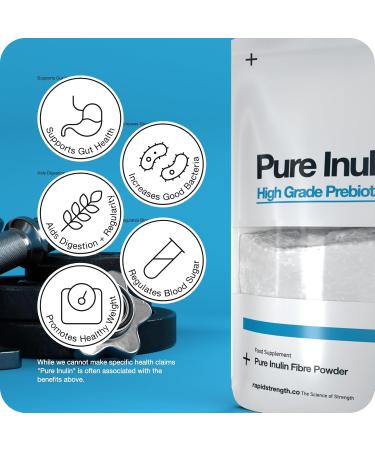  Rapid Strength Pure inulin fiber 100g | 85% fiber per serving - Buy Online on GoSupps.com