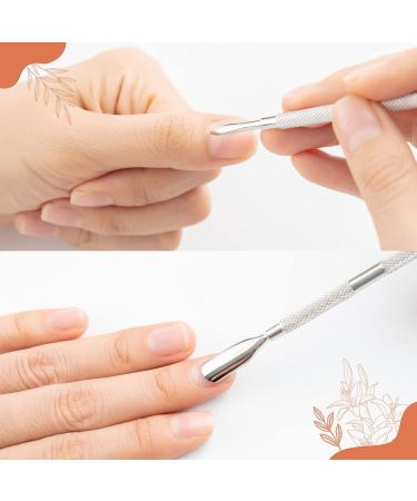 NEOVN Stainless Steel Cuticle Pusher - Cuticle Cutter & Scraper for Acrylic Nails - Manicure Tool for Fingernails and Toenails - Gel Polish Remover - 5.5''x 0.4'' - Pack of 1 - Buy Online on GoSupps.com