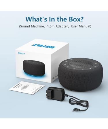 BUFFBEE Sound Machine for Sleeping - 18 Soothing Sounds  30-Level Volume  Sleep Timer  Night Light - Compact White Noise Maker for Adults & Travel - Buy Online on GoSupps.com