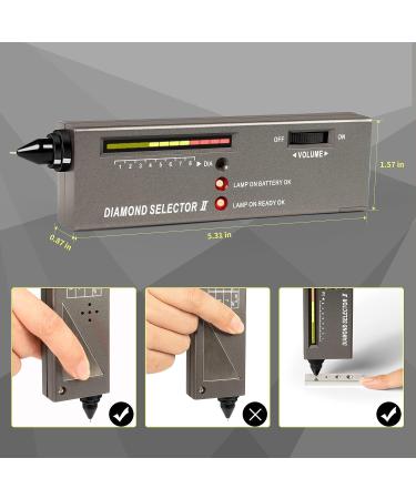 Diamond Tester Pen - High Accuracy Professional Jeweler Tool for Novice and Expert - Portable Thermal Conductivity Meter - Matte Black - Buy Online on GoSupps.com