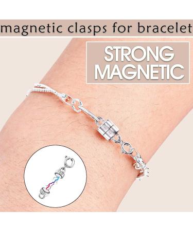 925 Sterling Silver Necklace Clasps - Gold & Silver Bracelet Converter Set | Jewelry Making Supplies - Chain Extender & Connector | 2Pcs Silver - Buy Online on GoSupps.com