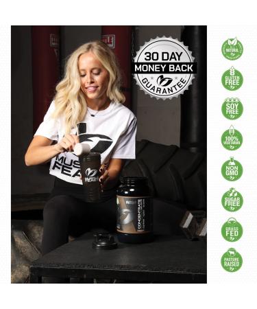 Muscle Feast Grass-Fed Whey Protein Concentrate Powder - Chocolate 5lb - Buy Online on GoSupps.com