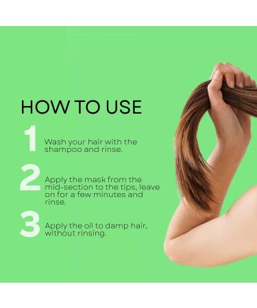 Ezero Hemp Oil Hair Treatments for Dry Damaged Hair - Shampoo, Masks, and Oil - Hair Moisturizer and Treatment - Buy Online on GoSupps.com