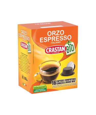 Crastan CRASTAN 1870 - A Modo Mio Capsules - Organic Barley - 1 box of 16 capsules - Naturally caffeine-free