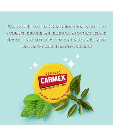 Carmex CLASSIC Moisturising Lip Balm 7.5g - For Dry and Chapped Lips - Buy Online on GoSupps.com