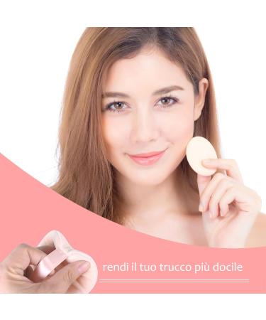 Buy HEYMKGO 3 Pcs Powder Puff Set Triangle Velvet Makeup Sponge for Dual Use | Reusable Wet & Dry Face Cleansing Puff | International Shipping Available - Buy Online on GoSupps.com