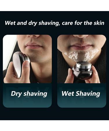 Gradient Space Stone Gradient Mini Shaver Upgrade Mini Electric Shaver Portable Electric Shaver for Men Women Travel Pocket Size Washable Electric Razor with LED Power Display (Gradient Black) - Buy Online on GoSupps.com