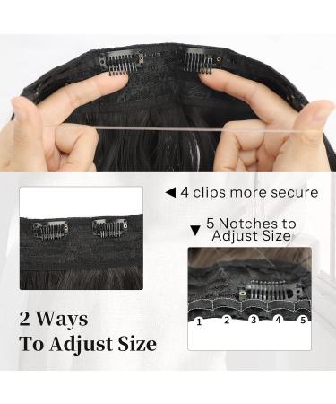 AISI HAIR Black Hair Extensions Invisible Wire Hair Extensions Women's Long Wavy Black Hair Extensions Clear Wire Hair Extensions for Women 20 Inch - Buy Online on GoSupps.com