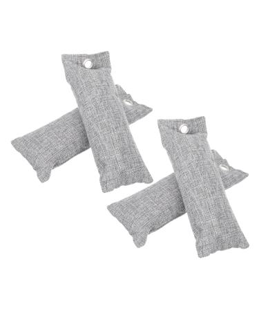 Veemoon 4 pieces Package made of bamboo coal bamboo coal bag bag bags to destruction of smell storage container car bling accessories pill carrying bag travel bamboo carbon