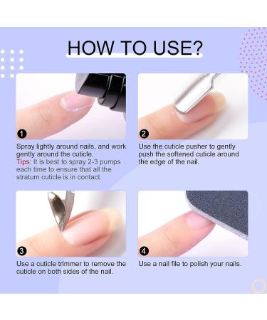 Saviland 100ML Cuticle Remover Liquid with Nipper & Pusher - Soften, Moisturize & Salon Quality at Home - Buy Online on GoSupps.com
