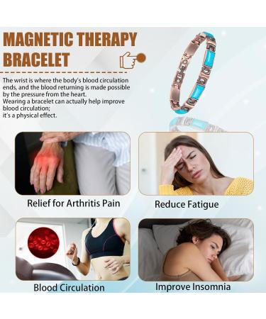 EnerCoppeX Copper Magnetic Bracelet for Women - Turquoise Jewelry with 3500 Gauss Magnet (COB-0167) - Buy Online on GoSupps.com