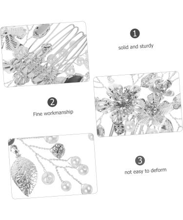 MERRYHAPY Bridal Hair Comb Clip Wedding Bridal Hair Comb Wedding Hair Accessories Wedding Bride Hair Comb Rhinestone Hair Accessories Rhinestone Hair Comb Flower Hair Comb Zinc Alloy - Buy Online on GoSupps.com