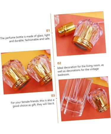 minkissy 1pc Perfume Refillable Perfume Portable Water Sprayer Cosmetic Container Scent Spray Bottle Refillable Mist Sprayer Travel Sprinkler Empty Bottle Glass - Buy Online on GoSupps.com