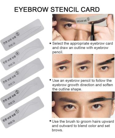 SENXILLER Eyebrow Grooming Kit - Razor, Pencil, Brush, Scissors, Tweezers, Stencil & Mirror for Men and Women - Buy Online on GoSupps.com