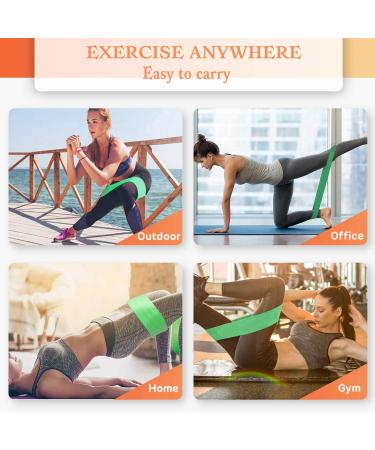 Jedebar Non-Slip Fabric Booty Bands - Green-Light Resistance for Glutes, Hips, Legs - Yoga, Pilates, Exercise - 3 Strength Levels - Physiotherapy and Recovery - Buy Online on GoSupps.com