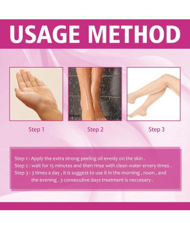 Extra Strong Peeling Oil for Dark Skin | Yellow Exfoliating Solution for Hand & Feet | Chemical Peel for Face | 110ML | Ships Internationally - Buy Online on GoSupps.com