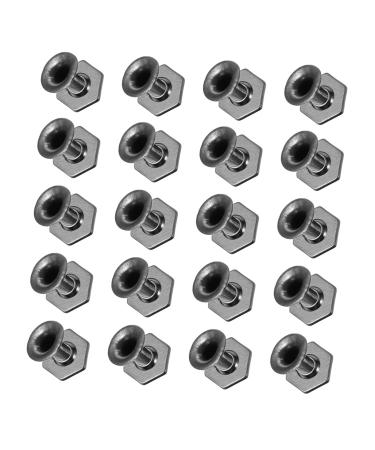 NUOBESTY Undercap 30pcs Rivet Decor Alloy Bag Metal Studs for Shoes Jean Buttons Diy Craft Accessories Bags Diamond Screws