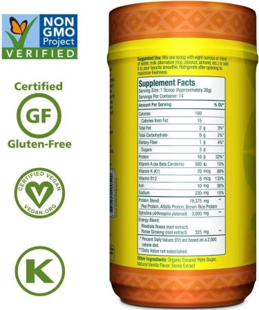 Nutritional Boost: Nutrex Hawaii Hawaiian Spirulina Protein Shake - Natural Vanilla 12.8 oz - Buy Online on GoSupps.com