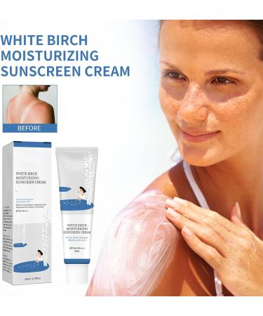 Korean Sunscreen Organic Sunscreen SPF50 PA++++ Birch Juice Moisturizing Sunscreen Korean Skincare Sunscreen Strong UV Protection Moist Essence Type (2PCS) - Buy Online on GoSupps.com