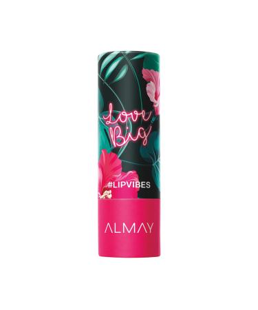 Lip Vibes Lipstick with Vitamin E Oil & Shea Butter by Almay  Matte Finish  Hypoallergenic  Love Big  0.14 Oz