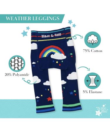 Blade & Rose Blue Weather Leggings for Toddler/Baby | Unisex Knit Leggings 0-4 Years - Buy Online on GoSupps.com