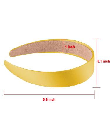 SIQUK 18 Pieces Satin Headbands for Women and Girls - Non-slip DIY Hair Accessories in 18 Colors - Buy Online on GoSupps.com