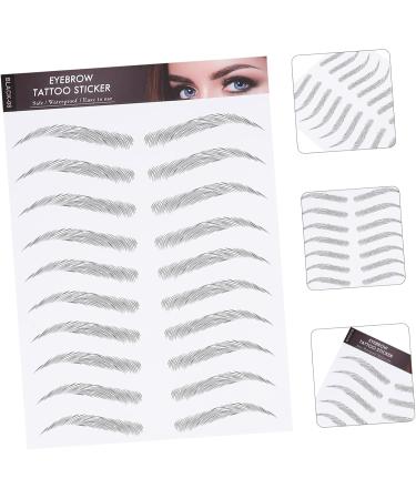 Ipetboom 12 Sheets Waterproof Eyebrow Stickers Makeup Stickers Fake Eyebrows for Women Eyebrow Tool Make up - Buy Online on GoSupps.com