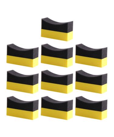 Muloo 10pieces EVA Wax Applicator Auto Care Soft Wax Applicator Pads Wax Applicator for Car Multipurpose Cleaning Sponge