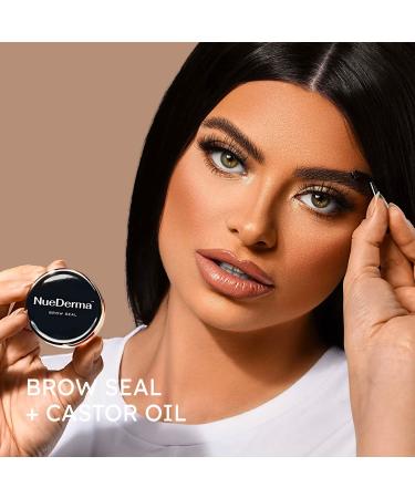 NueDerma Clear Eyebrow Gel with Castor Oil - Waterproof Brow Styling Wax for Feathered Brows - 1 OZ - Buy Online on GoSupps.com