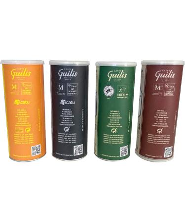 Guilis Cafes CAFES GUILIS DESDE 1928 AMANTES DEL CAFE Naturally roasted coffee beans of various origins Pack of 4 cans of 250 g - Buy Online on GoSupps.com