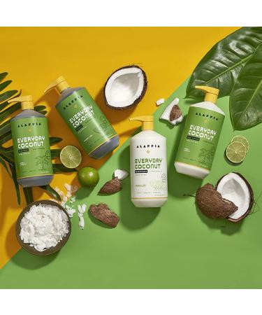 Alaffia Everyday Coconut Shampoo - Hydrating Coconut Lime, 32 Oz | Fair Trade, Vegan, Cruelty-Free, No Parabens - Buy Online on GoSupps.com