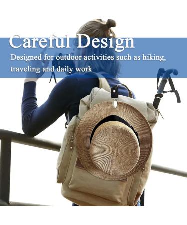 Hat Clip for Travel  Hat Clip for Travel on Bag  PU Leather Hat Clip  Multifunctional Duckbill Hat Clip Outdoor Hat Companion Black&brown - Buy Online on GoSupps.com