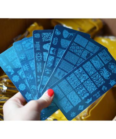 Frcolor 4pcs Nail Art Stamping Plates Set - Manicure Templates & Printing Stencils for Perfect Nail Designs | International Shipping Available - Buy Online on GoSupps.com