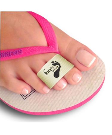 Foots Love Broken Toe Splints - Copper Align & Heal Brace for Crooked Toe Separator, Hammer Toe Straightener, with No-Slip Design - Tan - Buy Online on GoSupps.com