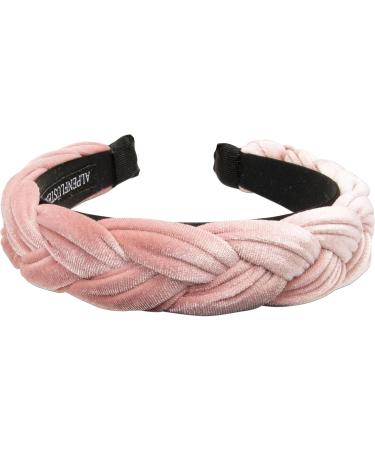 Alpenfl stern Costume Headband Velvet Braided Look Women's Hair Accessories Non-Slip Hair Band Braided for Dirndl ADV132 (Powder Pink) - Buy Online on GoSupps.com