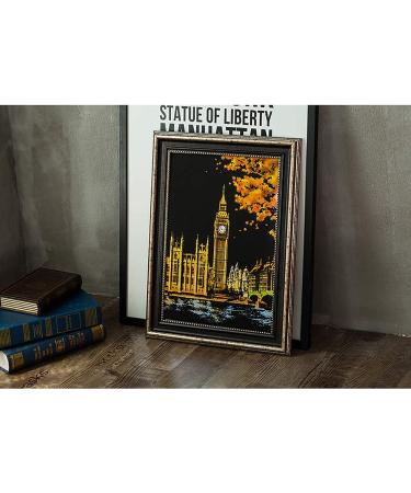 Rainbow Scratch Painting Kit for Adults & Teens - Eiffel Tower/Big Ben Theme - DIY Craft Art Set - Creative Gift - 16'' x 11.2'' - Includes 3 Tools - Buy Online on GoSupps.com
