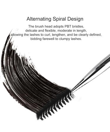 3-Piece Mascara & Eyebrow/Eyelash Brush Set | Portable Cosmetic Wands in Pink Black & Silver - International Shipping Available - Buy Online on GoSupps.com
