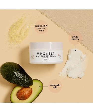 The Honest Company Mama Glow On Body Cream | Hydrating Firming & Tightening Skin | Shea Butter Avocado Oil & Vitamin E | 6 oz Unscented International Shipping Available - Buy Online on GoSupps.com