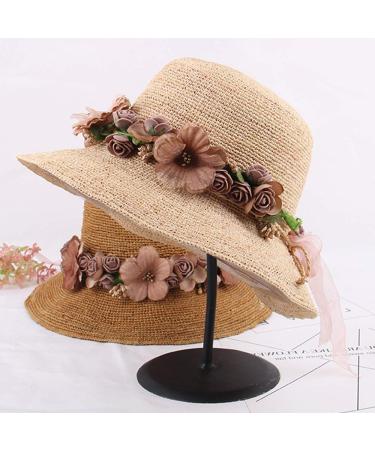 Flower Crown Headband Wreath Garland Hair Bands 2 Pack - Beige Tone - Wedding Bridal Hair Accessories for Women - Buy Online on GoSupps.com