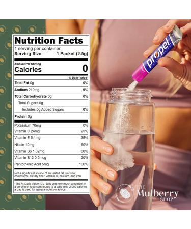 Powder Drink Mix Packets Grape Flavor 2 Pack Bundle Includes Propel With Vitamin Electrolyte And Zero Sugar With 16.9 OZ Collapsible Water Bottle For Sports Hydration By The Mulberry Shop - Buy Online on GoSupps.com