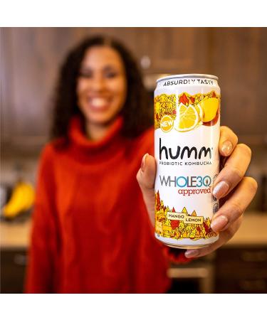 Humm Whole30 Approved Probiotic Kombucha Variety Pack - 2 Billion Probiotics - Organic, Vegan & GMO-Free - No Added Sugar (12 Pack) - Buy Online on GoSupps.com
