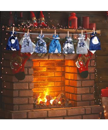 5 Pcs Calendar Pouch - Cute Advent Calendar Gift Drawstring Bag Hanging Satin Bags with Drawstring Gift Wrap Gift Bag Set Reusable for Wall Home Holiday Decor Gyouza 5 Pcs 10*14cm - Buy Online on GoSupps.com