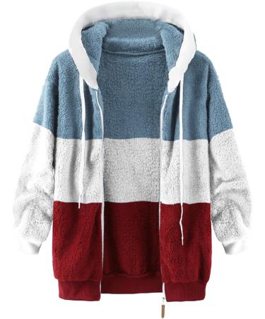 Hanxiulin Women's Fleece Plush Jacket - Premium Windproof Winter Coat for Autumn & Winter - Buy Online on GoSupps.com