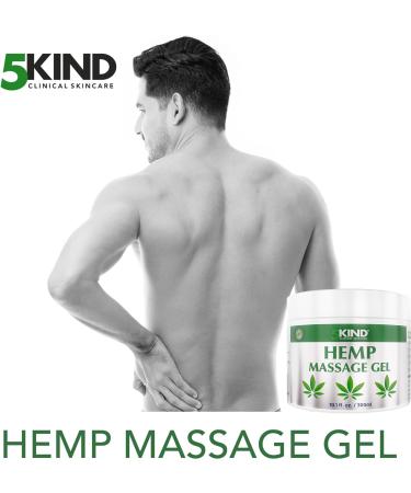 5kind Hemp Active Gel 300ml - High Strength Formula - Natural Hemp Massage Gel for Back Muscles Feet Knees Neck & Shoulders - Hemp Gel Muscle Rub Rich in Natural Extracts 300 ml (Pack of 1) - Buy Online on GoSupps.com