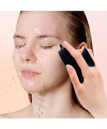 Silicone Face Scrubber Soft Face Brush Manual Facial Scrubber Exfoliator Waterproof Facial Cleansing Brush Non Slip Face Brush with Handle - Buy Online on GoSupps.com