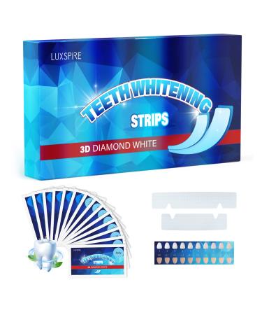 Luxspire Teeth Whitening Strips  Professional Teeth Whitening Kit for Teeth Sensitive  Safe No Slip Strips Teeth Whitening Product  Fast-Result Effective Whitening  Mint  28 Strips(14 Treatments)