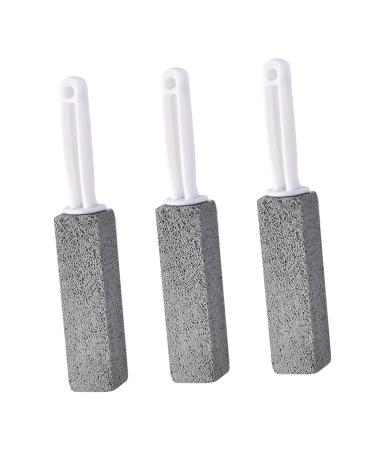 Pumice Toilet Brush Hard Watermark Remover Cleaning Stone Suitable for Tile Grout Rust Grill Toilet Bowls (1pcs)/437 (Color : 3pcs)