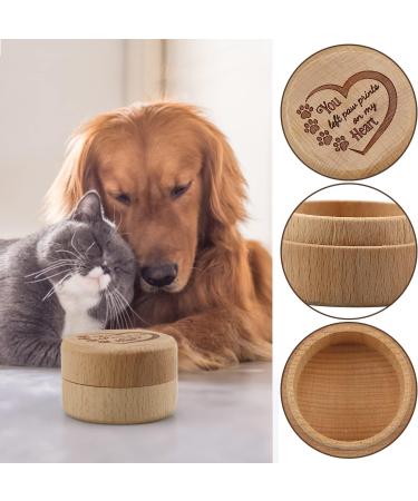 Wooden Pet Memorial Box Carved Souvenir Box Fur Keep Sake Gift For Lost Pet (Box) - Buy Online on GoSupps.com