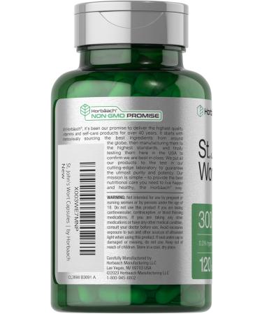 Horb ach St John's Wort Capsules 300mg | 120 Count | Non-GMO Gluten Free | Herbal Extract - Buy Online on GoSupps.com
